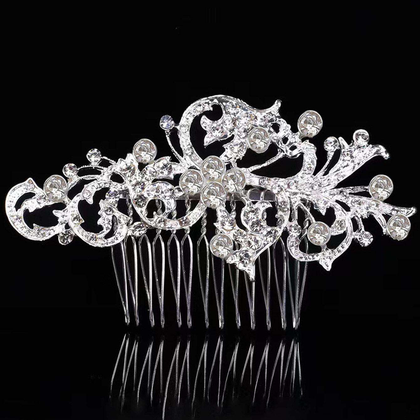 Braut Perlentischkamm Aus Metall Hochzeitsfrisur Haarschmuck_voghion.com