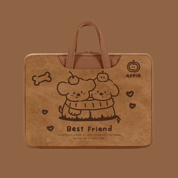 Scarf Puppy Cartoon Waterproof Computer Bag Portable 15.6inch Suitable for Students Apple 13 Huawei Honor 16.1inch