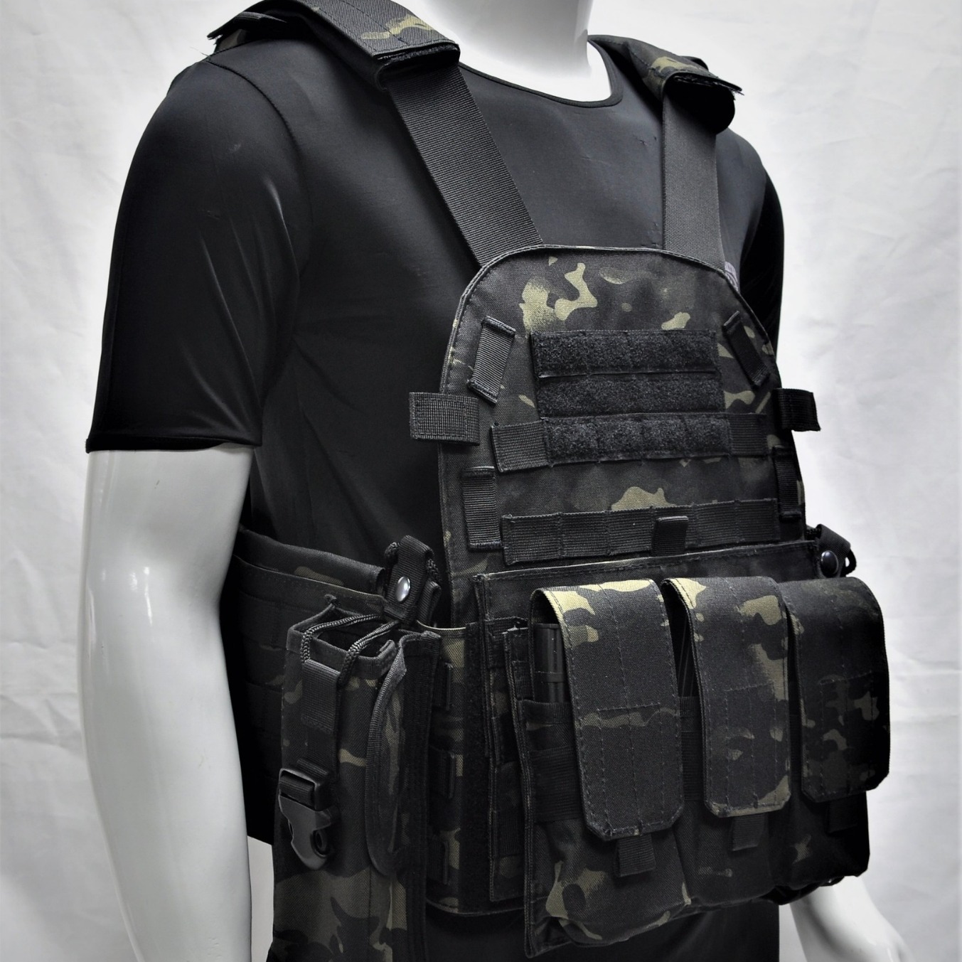 Transfronterizo 6094 táctica de pollo MOLLE chaleco multifuncional ligero CS chaleco de camuflaje de soldados especiales