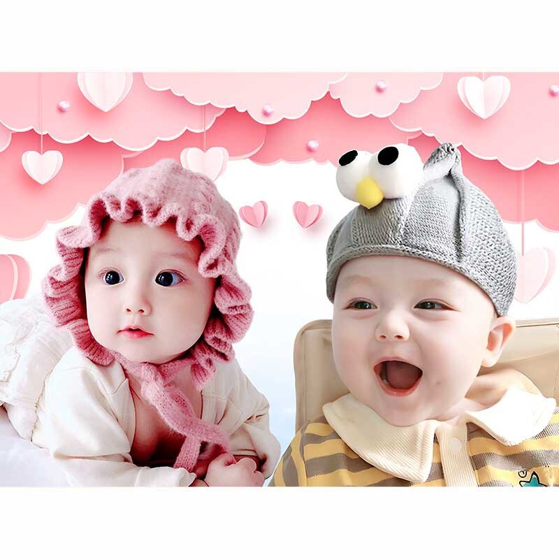 Baby Poster Photo Pictorial Dragon and Phoenix Cute Baby Portrait Pregnant Woman Pregnancy Preparation Prenatal Education Picture Wall Sticker Female Baby Sticker