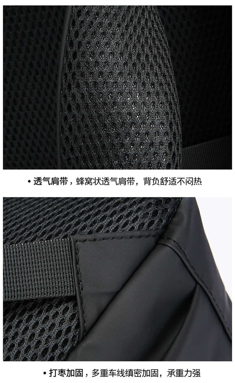 Flip cover trendy college student backpack, large-capacity multi-functional outdoor sports backpack, three-dimensional and stylish backpack undefined