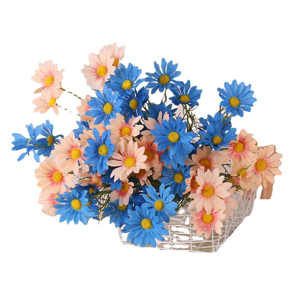 Simulación 5-Cabeza de crisantemo holandés Manzanilla Margarita crisantemo persa Celebración de flores boda hogar fotografía decoración al por mayor