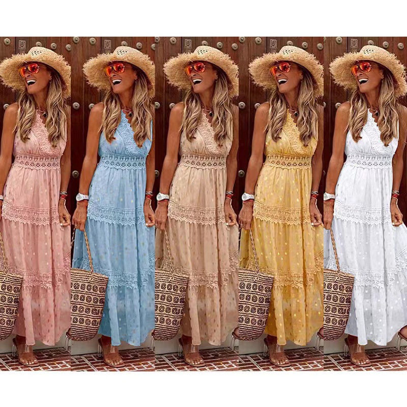 summer sexy shiffon dress sleevless