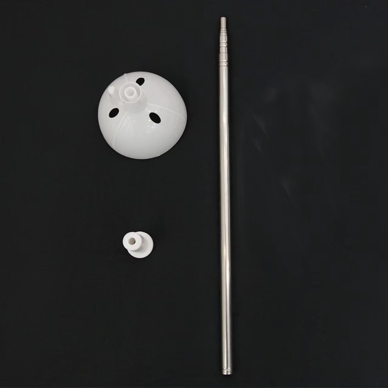 Tazón de plástico con globo de globo grande 2 m barra telescópica de acero inoxidable 2 m globo flotante de aire soporte de poste