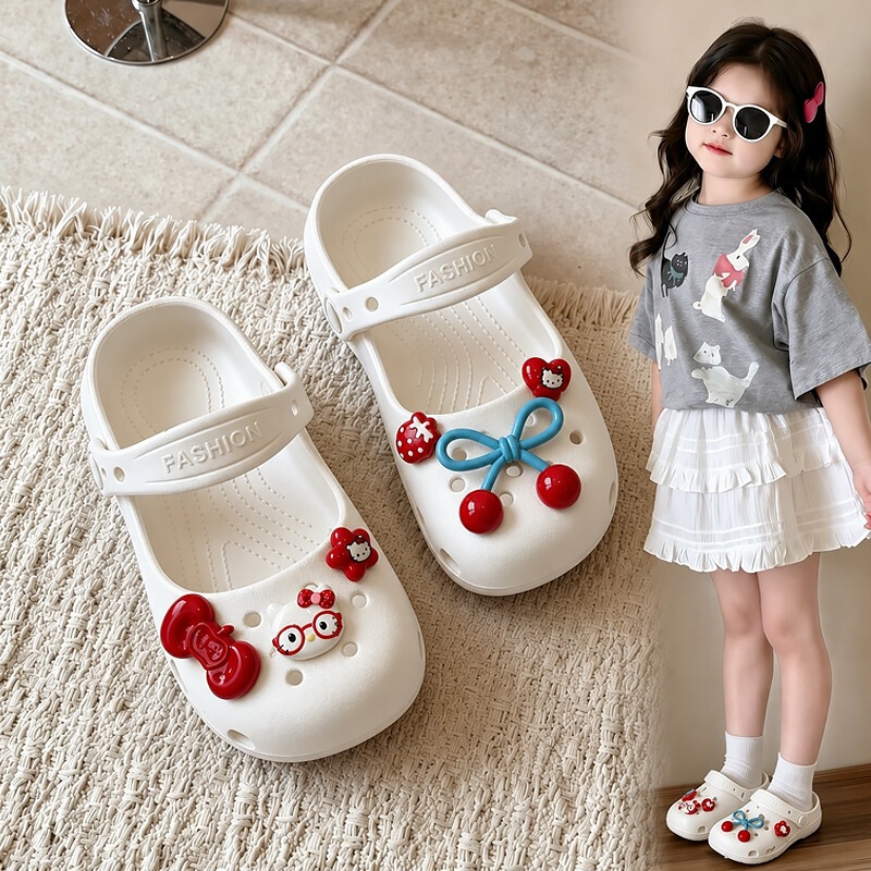 Ballet-Style Perforated Shoes for Girls, 2026 Summer Hot-Selling Children's Mary Jane Sandals, Soft-Soled Non-Slip Girls' Outdoor Slippers Ballet-Style Perforated Shoes for Girls, 2026 Summer Hot-Selling Children's Mary Jane Sandals, Soft-Soled Non-Slip Girls' Outdoor Slippers