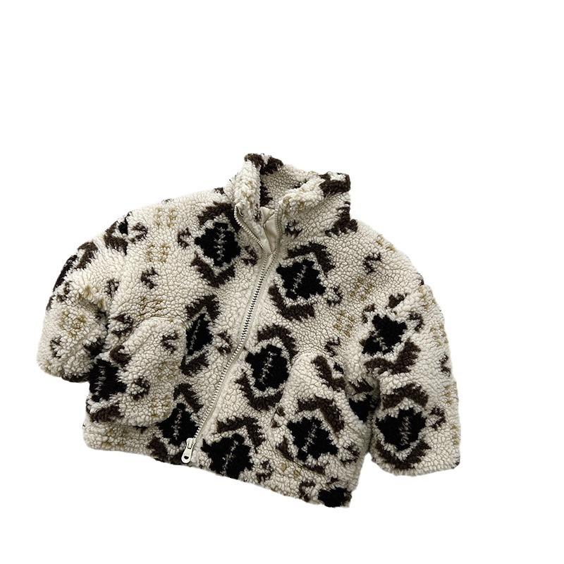 Chaqueta de algodón estilo coreano, modelo nuevo de invierno 2025 para niños y niñas, abrigo de algodón acolchado y cálido, ropa de bebé moderna y elegante.