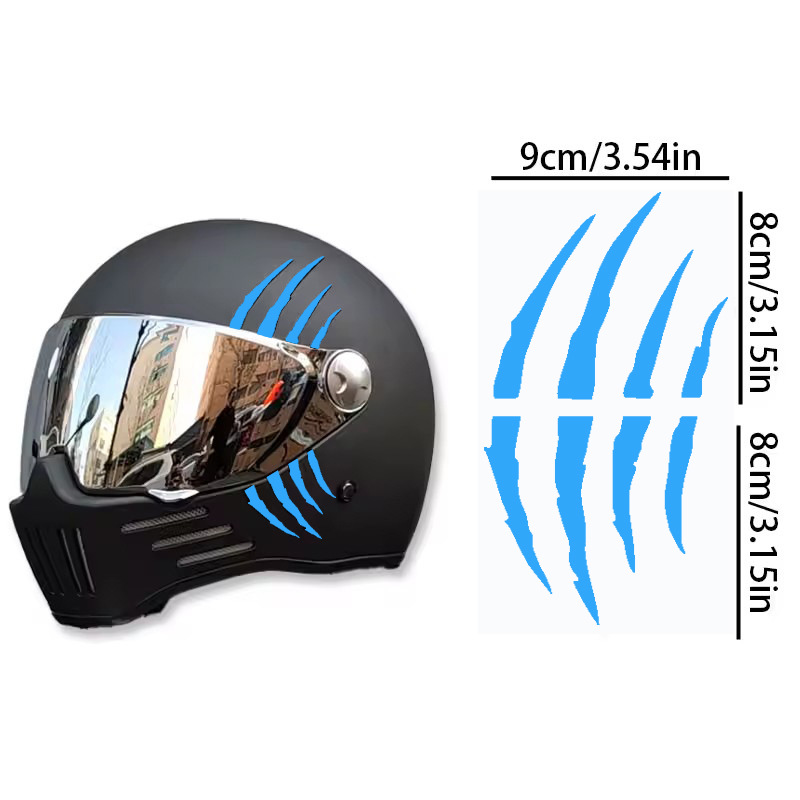 Monster Ghost Claw Scratch Sticker Personalisierte Kreative DIY Offroad Motorrad Helm Dekoration_voghion.com