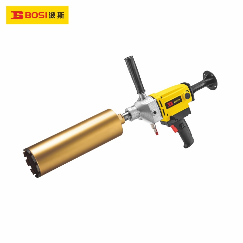 波斯手持款金刚石工程钻机水钻机钻孔机钻孔大功率混凝土开孔工业
