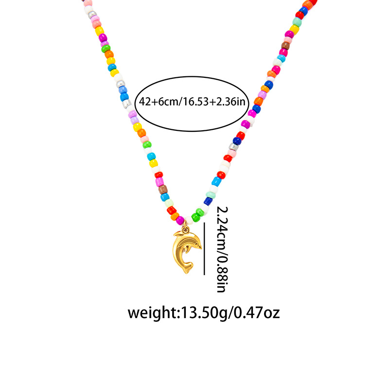 Forme De Cœur Noeud D'Arc Mignon Style Moderne Acier Inoxydable 304 Résine Perle De Rocaille Pendentif De Gros display picture 2