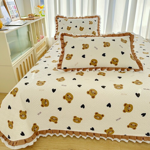 Wholesale Four Seasons Universal Class A Full Cotton Thick Bed Cover Set of Three Including Cotton Cartoon Tatami Quilted Full Cover Bed Sheet