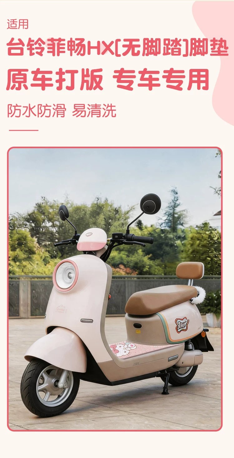 Suitable for Tailg Feichang Hx Foot Mats, Electric Vehicle Foot Pads, Waterproof and Dustproof Wire Loop Foot Mats, Electric Scooter Seat Covers