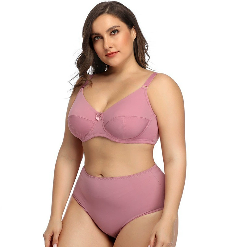 Glossy bra, set, ultra thin sexy comfortable breathable underwear, plus size, European style, wholesale