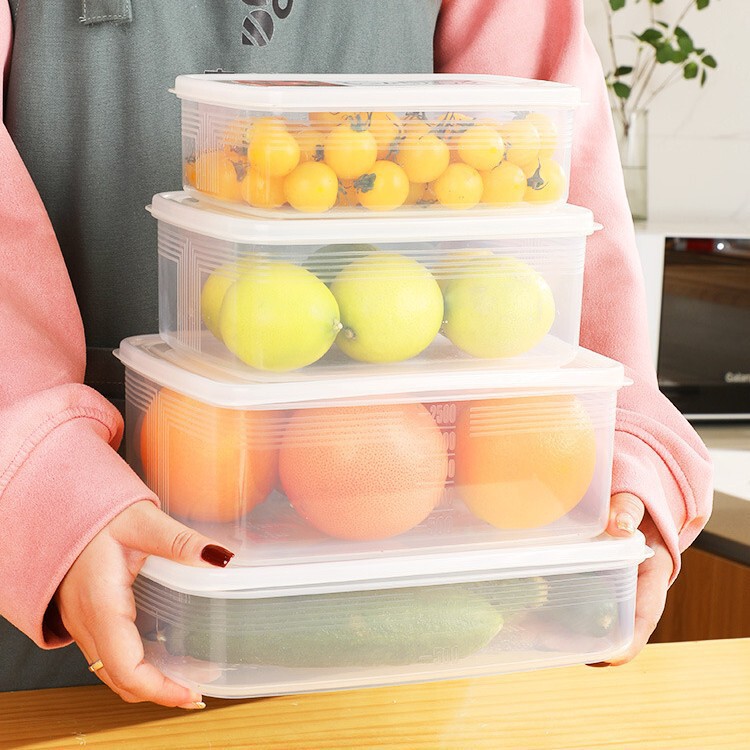 日本冷蔵庫専用果物野菜収納ケース食品級鮮度保持ケース台所食品分注ケース|undefined