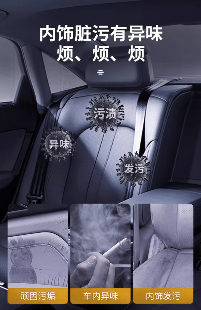 Yingsanhong Multi-Functional Foam Cleaner for Interior Cleaning and Maintenance, Dual-Use for Car and Home, Powerful Stain Removal and Refurbishment, No Need for Water Washing
