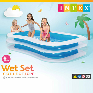 INTEX 56483 summer adult children swimming pool pvc small family inflatable pool ball pool paddling pool