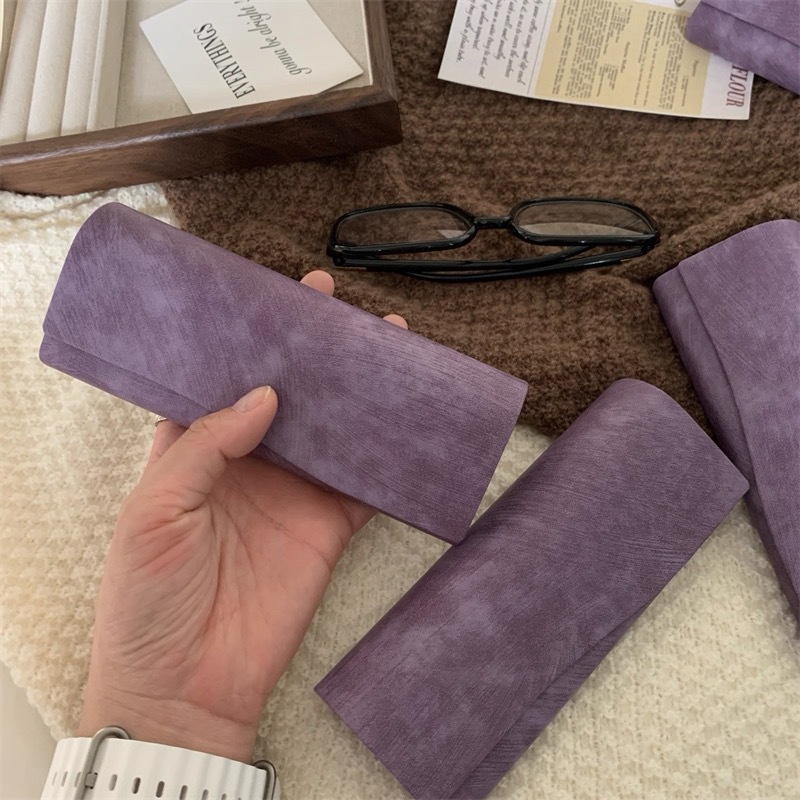 High-End Anti-Stress Glasses Case Japanese Hard Shell Dust-Proof Student Myopia Sunglasses Portable Storage Box Wholesale