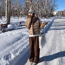 品牌正品短外套轻薄羽绒棉上衣棉服外套2025秋冬新款小个子女装潮