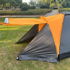 探特アウトドアキャンプテント超軽量ガラスポール日よけ二重層大雨対策キャンプハイキング登山テント