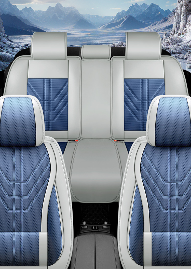 Popular Cross-Border Full Leather Car Seat Cushions, Four-Season Cushions, Universal Models, Car Supplies, Seat Cushions, Seat Covers, Wholesale Foreign Trade
