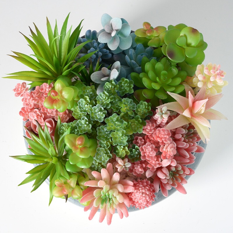 Simulated Succulent Plant Bonsai, Mini Artificial Fake Succulent Accessories, Green Plant DIY Home Decoration Ornaments Simulated Succulent Plant Bonsai, Mini Artificial Fake Succulent Accessories, Green Plant DIY Home Decoration Ornaments