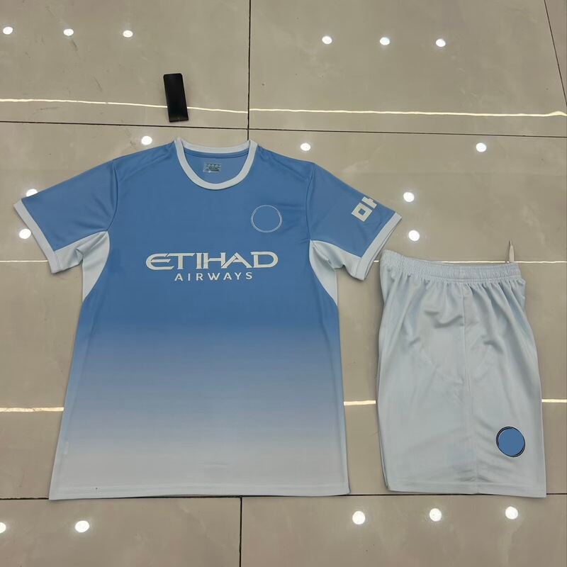 2627 Manchester City Jersey Home Kit Adult and Children's Short-Sleeved Football Uniforms Youth Sports Team Uniforms Customized 2627 Manchester City Jersey Home Kit Adult and Children's Short-Sleeved Football Uniforms Youth Sports Team Uniforms Customized