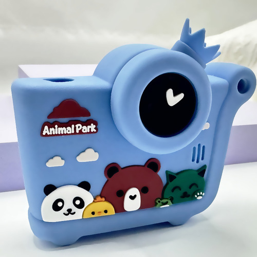 Children's Camera Case Digital Camera Cartoon Silicone Case Drop Glue Cute Pattern Camera Housing Manufacturer Sales