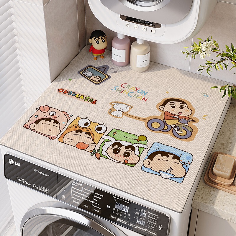 Drum Washing Machine Cover Pad Diatom Mud Pad Household Anti-Slip Refrigerator Absorbent Pad Dust-Proof Easy-Care Countertop Table Mat