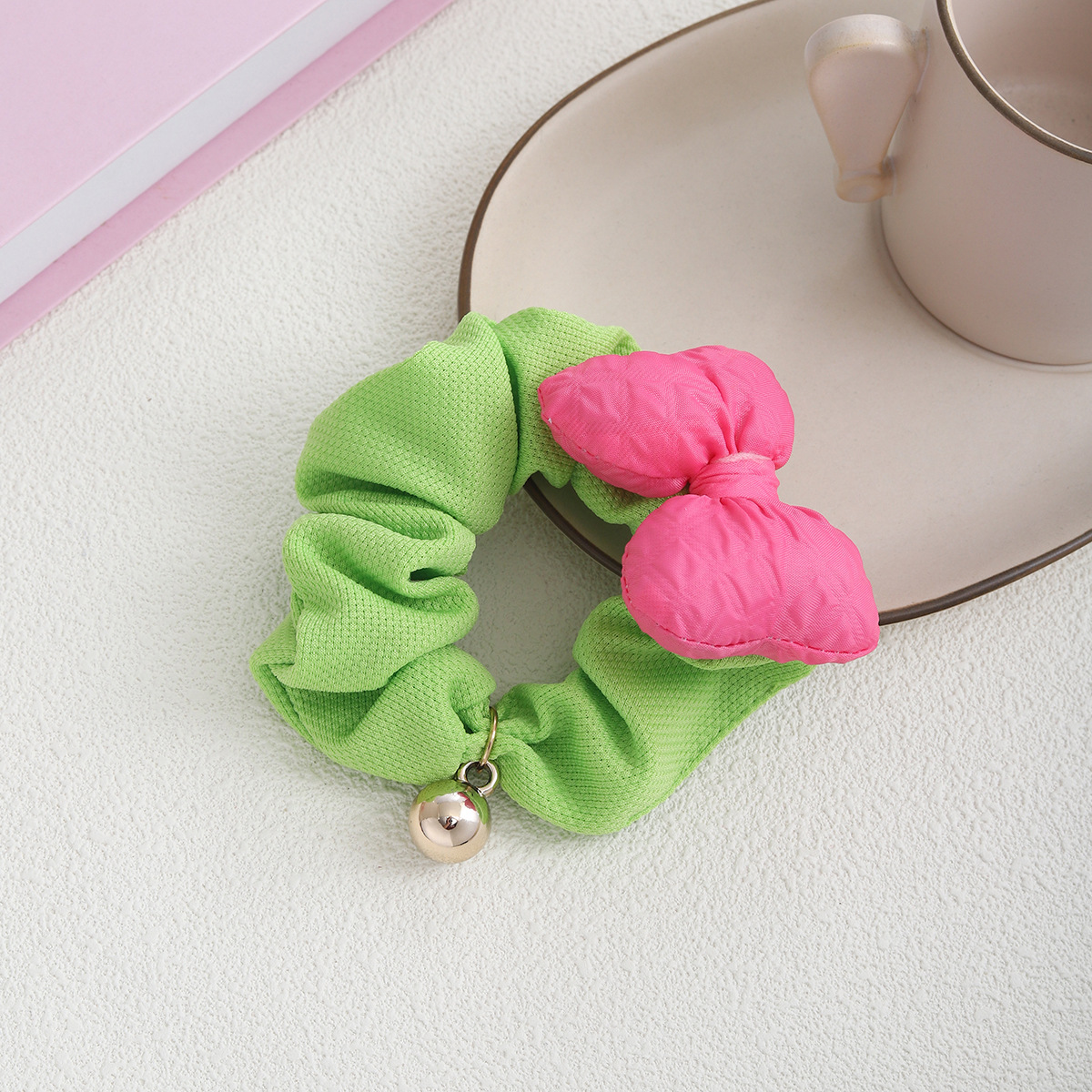 Lazo de tela para niños, lazo para el cabello de intestino grueso, niña coreana, cuerda para la cabeza dulce, cuerda para el cabello de cola de caballo, banda de goma, tocado japonés y coreano