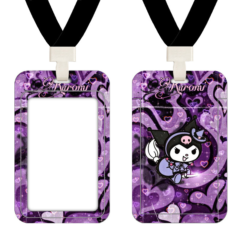 Cubierta de tarjeta de autobús de Kulomi Cartoon Cute Student Commute Tarjeta de control de acceso del campus Metro puerta de trabajo cubierta de tarjeta image 33