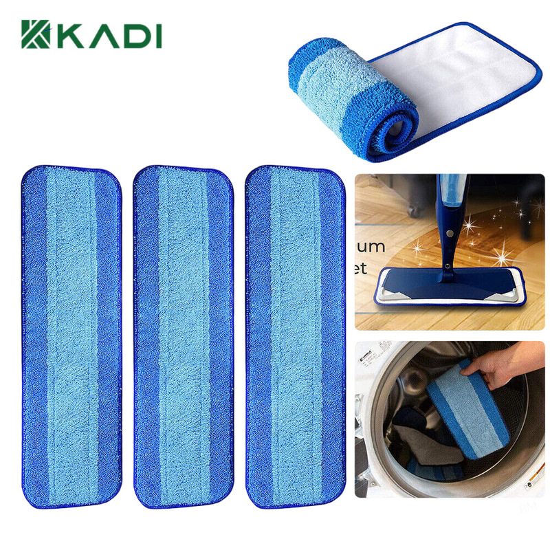 Suitable for Bona Flat Mop Steam Hook and Loop Flat Mop Cloth Cover Can Be Used Wet or Dry to Replace the Floor Mop