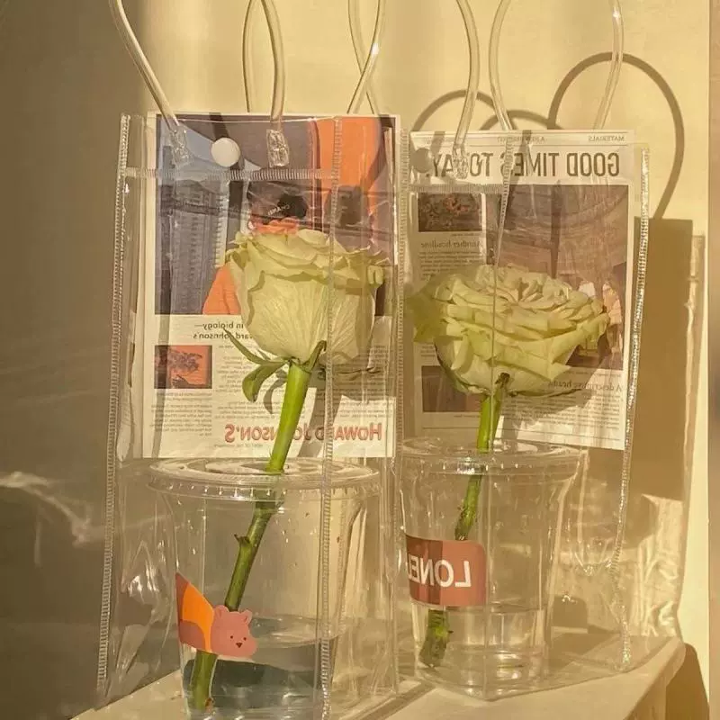 Цветочный кубок Валентина цветочный магазин купить полный набор прозрачных сумок