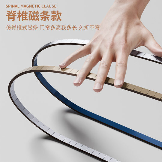 Air-conditioning Transparent Door Curtain Anti-walking Cold Magnetic Suction Bedroom Room Kitchen Household Waterproof Smoke-proof Plastic Soft Partition Curtain