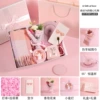 Warm cup+scarf+night light+bouquet+powder box