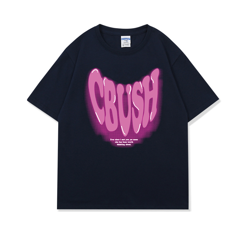 2023 Spring/Summer New 260G Cotton Loose American Fashion Brand T-shirt Men's Top Youth Student Class uniform_voghion.com