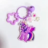 YSK--CY172 Purple Moon Bell Keychain
