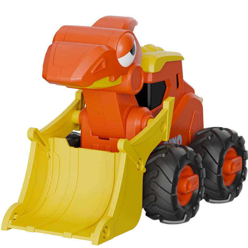 ディザトーンの子供は恐竜の工事車の掘削機セットを押して国境を越えて卸売りします。|undefined