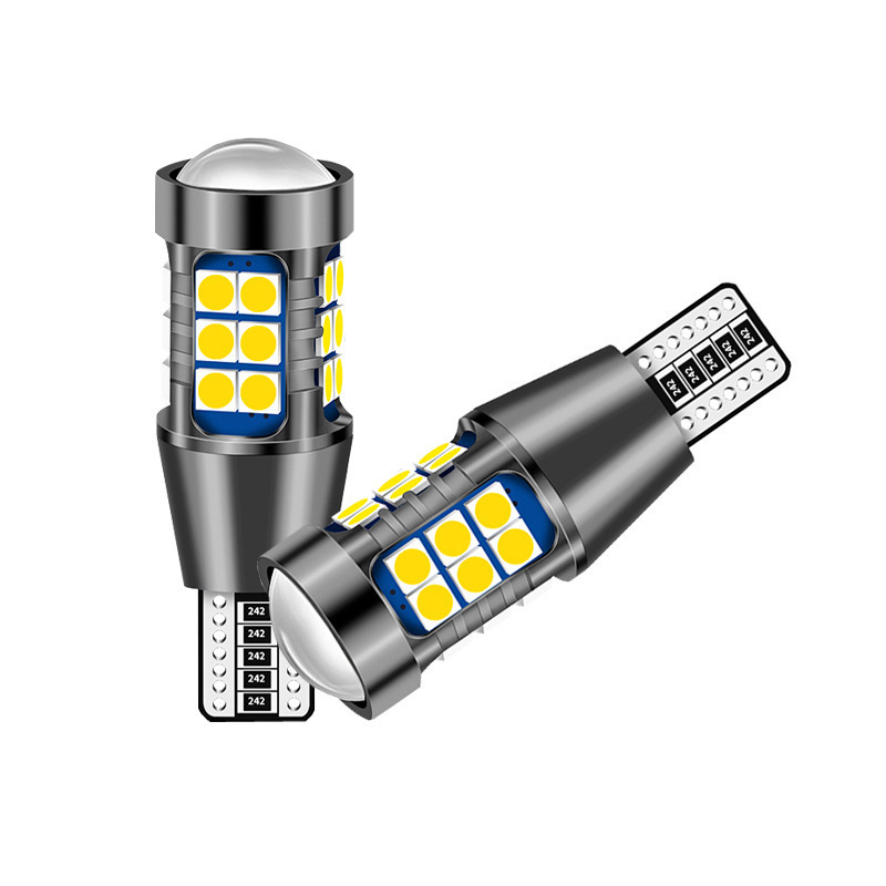 Car led t20t15 brake light decoding 1156 1157 7440 7443 3030 27SMD reversing light