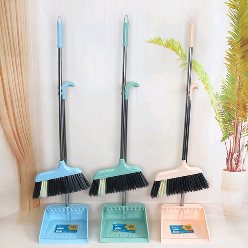 Guimei 2371 Broom Set Household Cleaning Broom Combination Long Handle Stainless Steel Brush for Dry and Wet Use