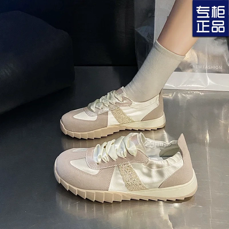 Балетные тренировочные туфли для женщин, лето 2025, новые универсальные дышащие спортивные туфли в корейском стиле, повседневная спортивная обувь Forrest Gump для женщин