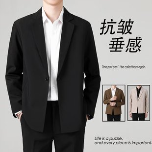 Autumn new suit jacket men's Korean-style casual suit black all-match small suit Ruan handsome top for boys