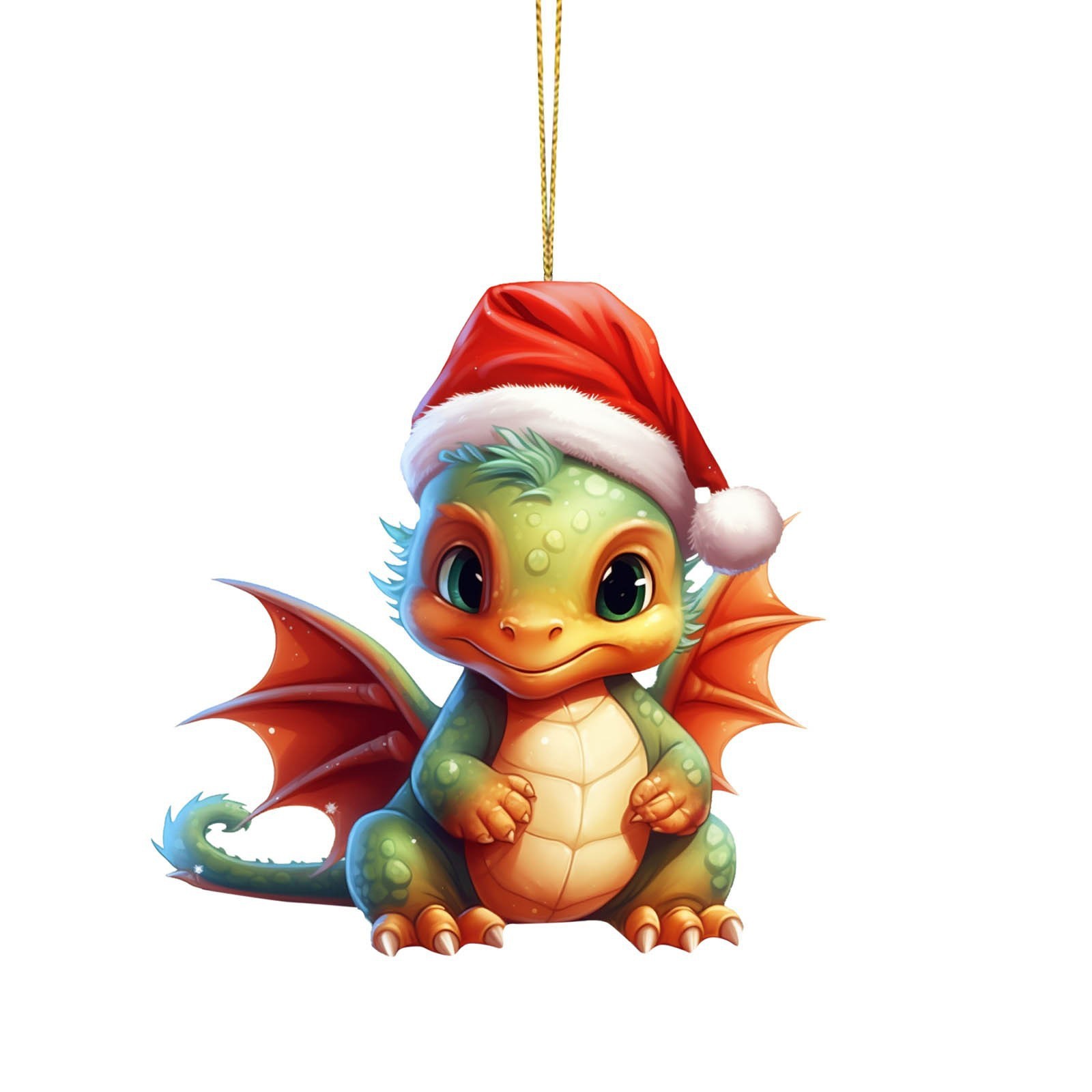 Amazon transfronterizo nueva serie de dinosaurios de Navidad colgante decoraciones de coches de Navidad acrílico colgante plana image 7