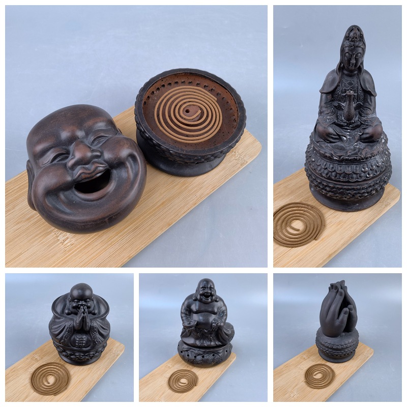 Clásico de cerámica hoja de sauce quemador de incienso backflow incienso titular caja de incienso línea quemador de incienso decoración regalo