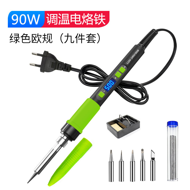 European standard 90w smart welding pen (green) nine-piece set