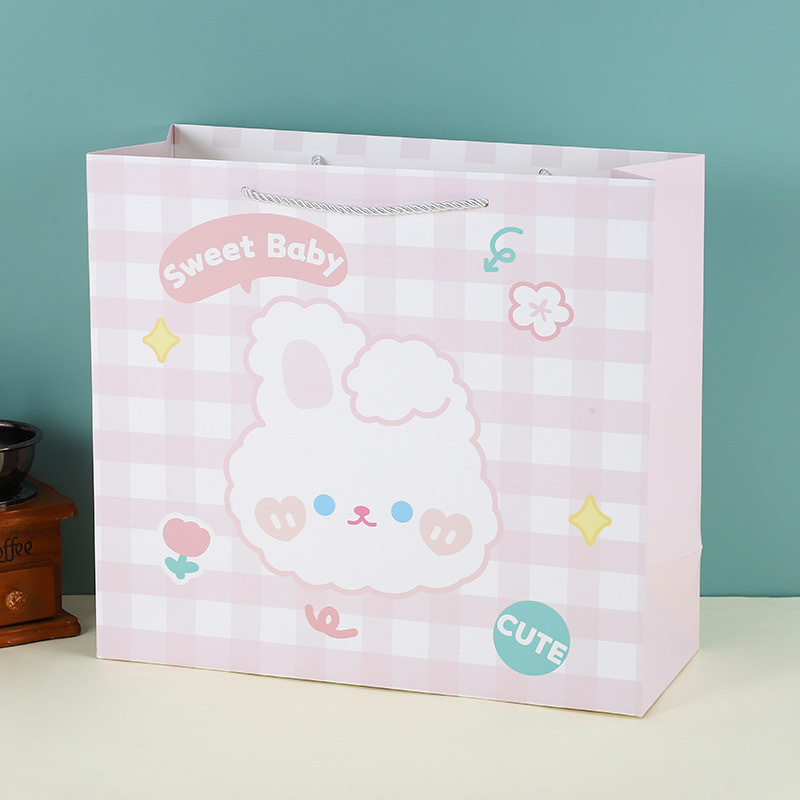 9#핑크 토끼; 흰색 카드보드지; 특대형 (길이 35cm * 폭 14cm * 높이 32cm)