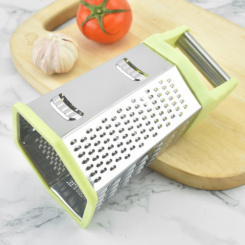 Multifunctional stainless steel four-sided melon grater household three-dimensional grater vegetable, fruit and potato cutter kitchen tools wholesale