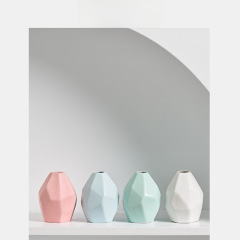 Longli Porcelain Classic Ceramic Aroma Diffuser Creative Mini Ceramic Flower Pot Ornament Decor Hydroponic Fresh Flowers Small Flower Dish Multi-faceted