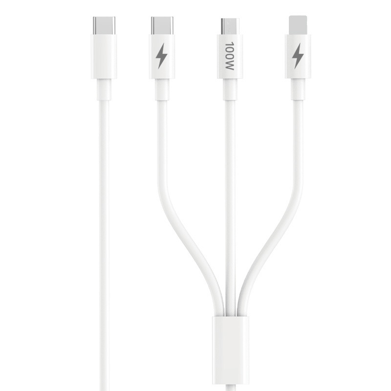 Type-c一引き三データ線100Wはリンゴ16/15華為充電線三合一速充電線を適用する|undefined