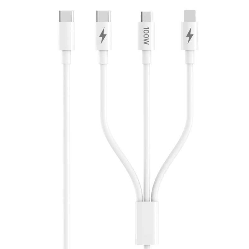 Apple, Huawei, iPhone16, кабель для зарядки, 100W, тройной/3-в-1