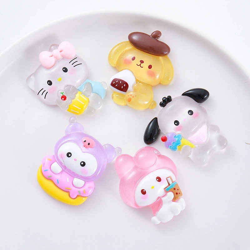Big cartoon cream accessories, hair accessory, hair rope, footwear buckle, decorations