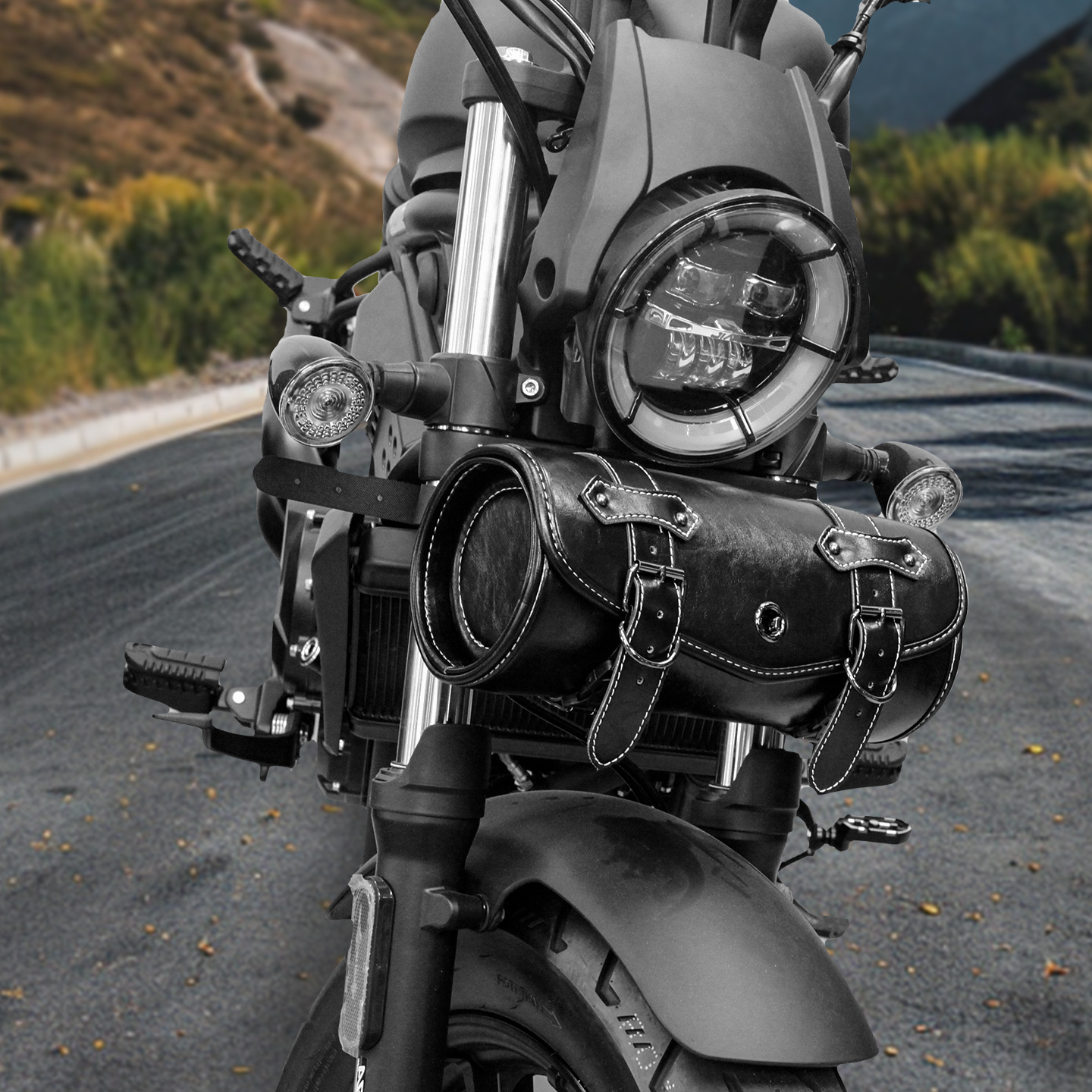 Punk Retro Motorcycle Bag Harley Motorcycle Outdoor Riding Pendant Device Tool Bag Off-Road Supplies Accessories